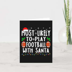Am Wahrscheinlichsten Mit Santa Family Chr Fußball Karte