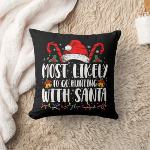 Am Wahrscheinlichsten Mit Santa Hunt Xmas Auf Die  Kissen