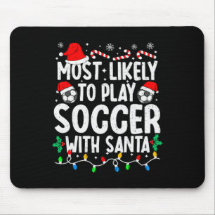 Am Wahrscheinlichsten Mit Santa Matching Chr Fußba Mousepad