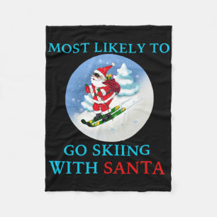 Am Wahrscheinlichsten mit Santa zum Skifahren Lust Fleecedecke
