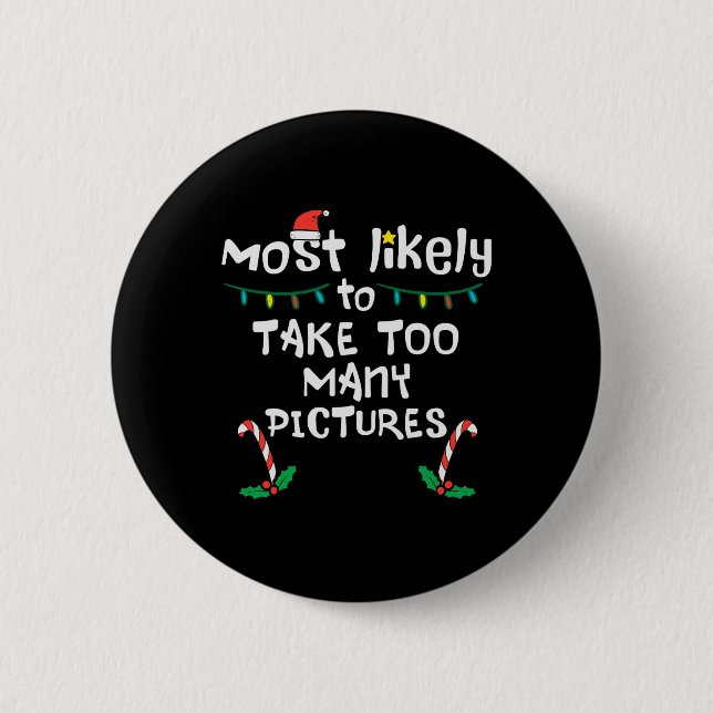 Am wahrscheinlichsten nehmen Bilder Weihnachts Wei Button (Vorderseite)