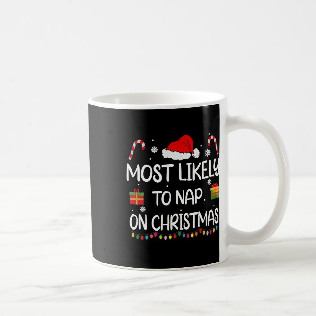 Am wahrscheinlichsten Nickerchen auf Weihnachts Fa Kaffeetasse (Rechts)
