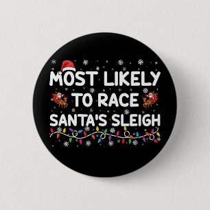 Am wahrscheinlichsten nimmt man an Santas Schlitte Button