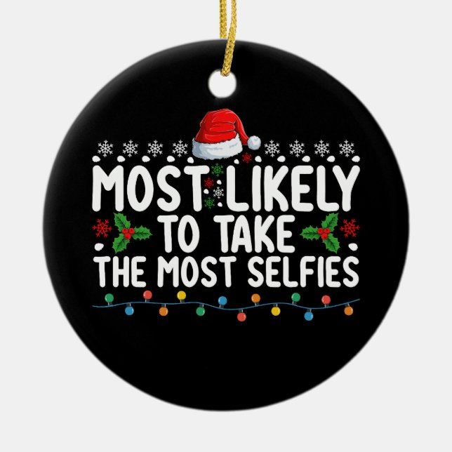 Am wahrscheinlichsten nimmt man die seltsamsten We Keramik Ornament (Vorne)