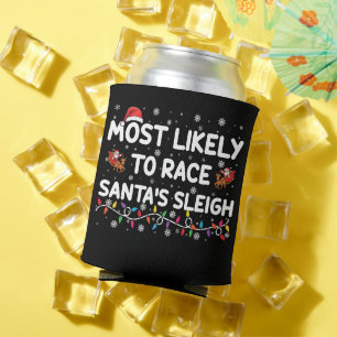 Am wahrscheinlichsten Rennen Santas Sleigh Familie Dosenkühler