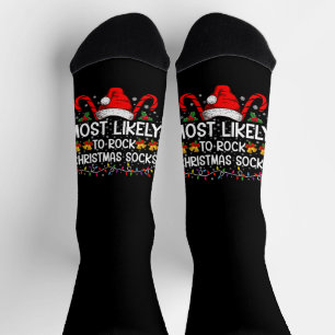 Am wahrscheinlichsten Rock Weihnachtssocken Funny  Socken