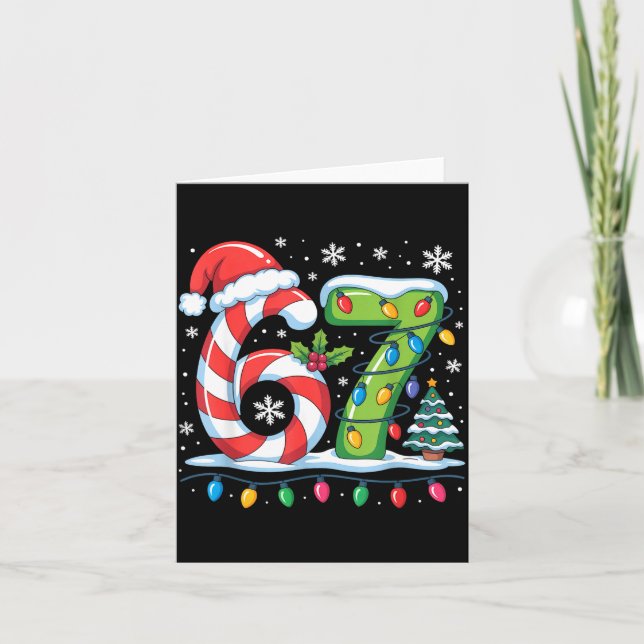 Am wahrscheinlichsten sagt 67 Weihnachten passend  Karte (Vorderseite)