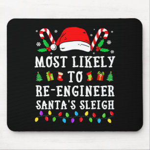Am Wahrscheinlichsten Santas Schlitten Weihnachten Mousepad