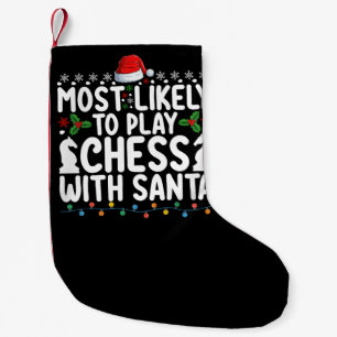 Am Wahrscheinlichsten Schach Mit Dem Weihnachtsman Kleiner Weihnachtsstrumpf