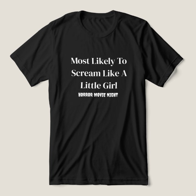 Am wahrscheinlichsten schreit Funny Black Tri-Blend Shirt (Design Vorderseite)
