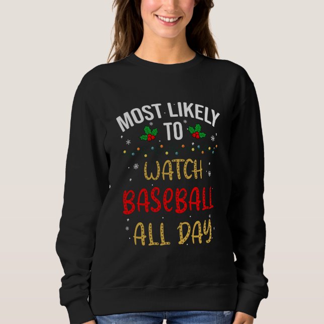 Am wahrscheinlichsten sieht man Baseball den ganze Sweatshirt (Vorderseite)