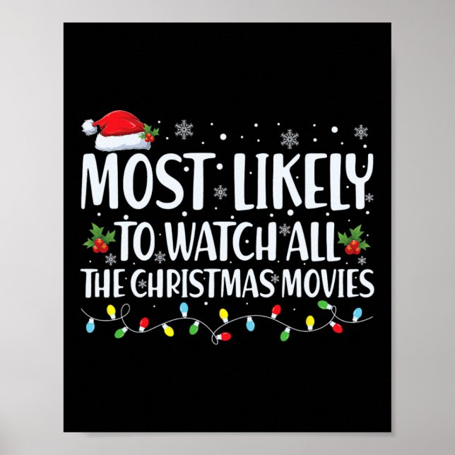 Am wahrscheinlichsten sind alle Weihnachtsfilme Ch Poster (Vorne)