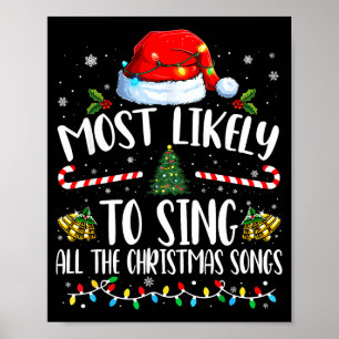 Am wahrscheinlichsten singt die ganze Weihnachtsli Poster