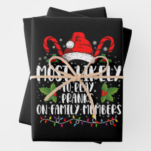 Am wahrscheinlichsten spielen Pranks auf Familienm Geschenkpapier Set
