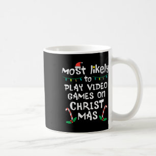 Am wahrscheinlichsten spielen Video Game Weihnacht Kaffeetasse