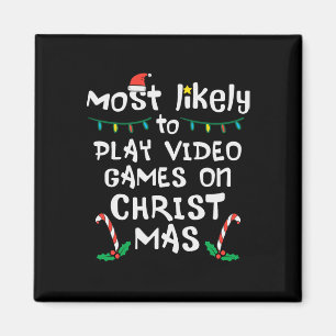Am wahrscheinlichsten spielen Video Game Weihnacht Magnet