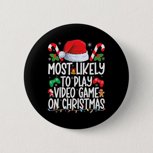 Am wahrscheinlichsten spielen Videospielfamilie Ma Button (Vorderseite)