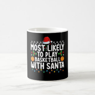 Am wahrscheinlichsten spielt Basketball mit Santa Kaffeetasse