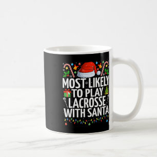 Am wahrscheinlichsten spielt Lacrosse mit Weihnach Kaffeetasse