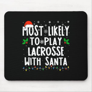 Am wahrscheinlichsten spielt Lacrosse mit Weihnach Mousepad