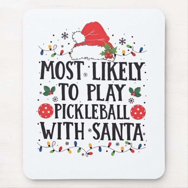 Am wahrscheinlichsten spielt Pickleball mit dem Sa Mousepad (Vorne)