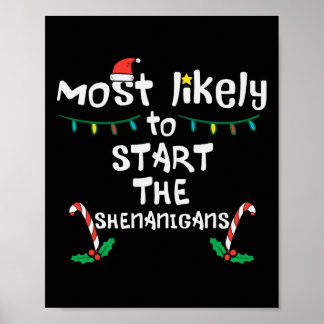 Am wahrscheinlichsten Start Shenanigans Weihnachts Poster