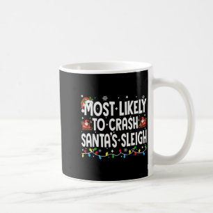 Am wahrscheinlichsten stürzt Santas Schlitten Fami Kaffeetasse