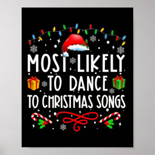 Am wahrscheinlichsten Tanz zu Weihnachten Songs Poster