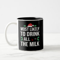 Am wahrscheinlichsten trinken alle Milch Weihnacht