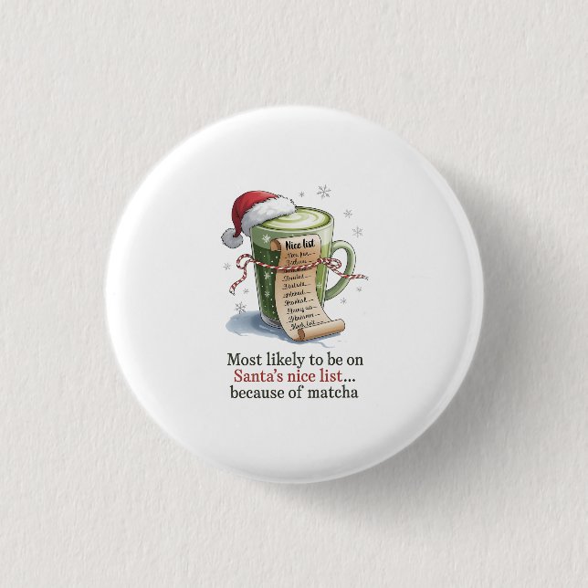 Am wahrscheinlichsten trinken Matcha während alle  Button (Vorderseite)