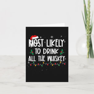 Am wahrscheinlichsten trinken Sie alle Whiskey Wei Karte