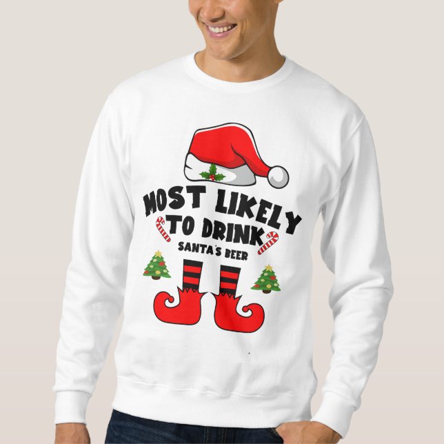 Am wahrscheinlichsten trinken Sie das Bier des Wei Sweatshirt (Vorderseite)