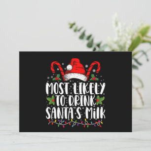 Am wahrscheinlichsten trinken Weihnachten Weihnach Einladung