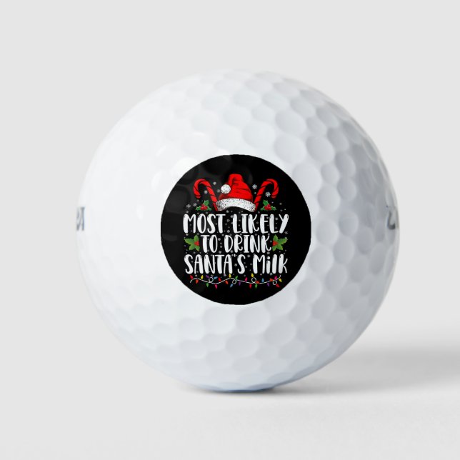 Am wahrscheinlichsten trinken Weihnachten Weihnach Golfball (Vorderseite)