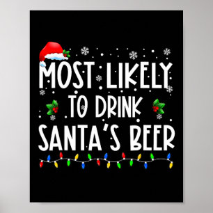 Am wahrscheinlichsten trinkt man Weihnachts-Bier Poster