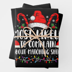 Am wahrscheinlichsten über Matching Shirt Xmas zu  Geschenkpapier Set
