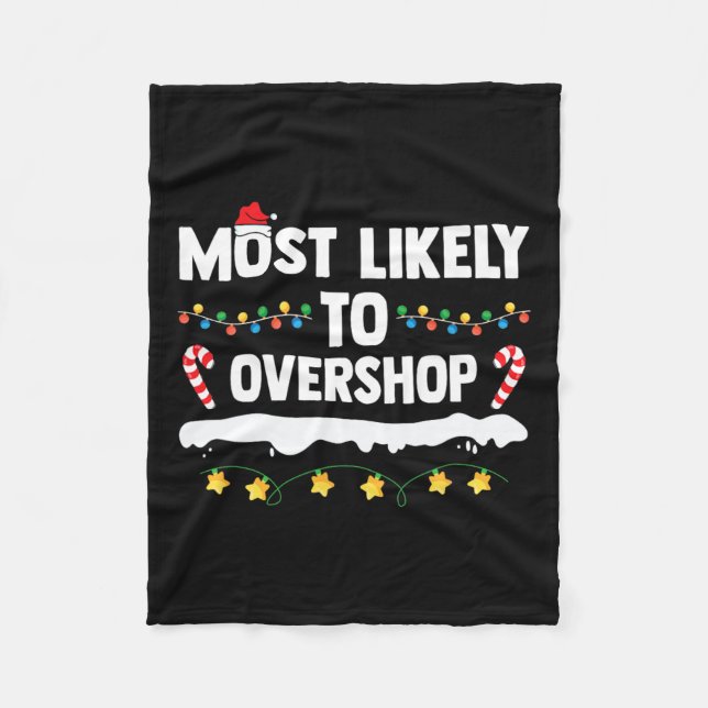 Am wahrscheinlichsten überladen Matching Family Sh Fleecedecke (Vorderseite)