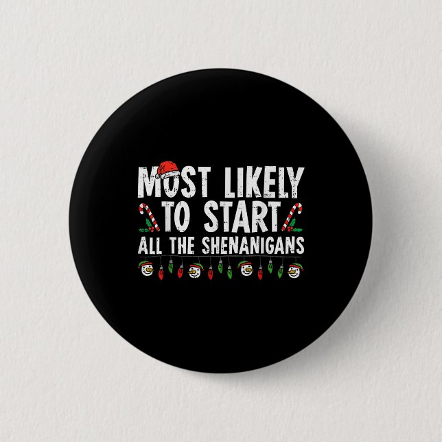 Am wahrscheinlichsten, um all den Schabernack Fami Button (Vorderseite)