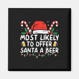 Am wahrscheinlichsten, um Santa A Bier Spaß trinke Magnet
