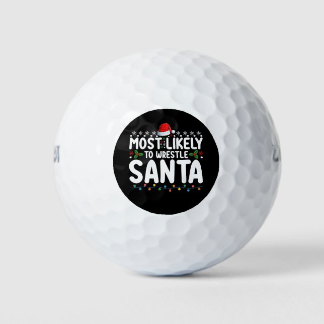 Am wahrscheinlichsten, um Weihnachts-Wrestling zu  Golfball (Vorderseite)