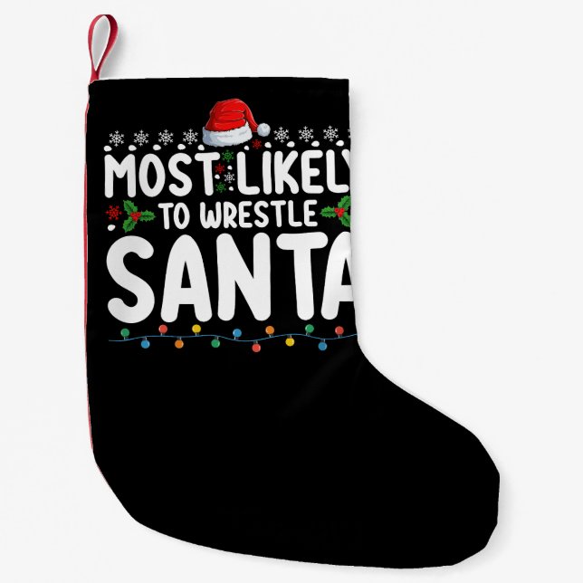 Am wahrscheinlichsten, um Weihnachts-Wrestling zu  Kleiner Weihnachtsstrumpf (Vorderseite)