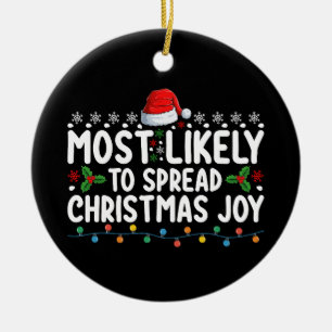 Am wahrscheinlichsten verbreitet Weihnachtsfreude Keramik Ornament