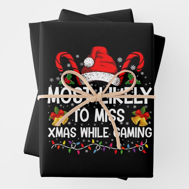 Am wahrscheinlichsten, während Weihnachten zu verp Geschenkpapier Set (Beispiel)