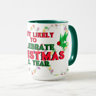 Am wahrscheinlichsten Weihnachten feiern Tasse