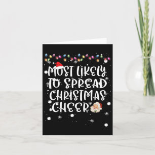 Am wahrscheinlichsten Weihnachts-Cheer Xmas Lichte Karte