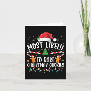 Am wahrscheinlichsten Weihnachts-Cookies Familie M Karte