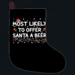Am wahrscheinlichsten Weihnachts-Weihnachtslicht f Großer Weihnachtsstrumpf<br><div class="desc">Am wahrscheinlichsten bietet Santa A Bier Weihnachten Weihnachtsmannmütze</div>