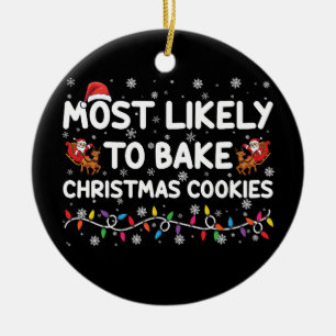 Am wahrscheinlichsten Weihnachtsbäcker backen Xmas Keramik Ornament