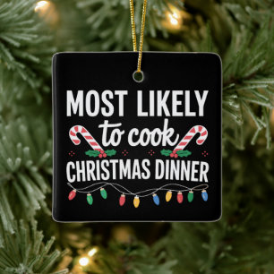 Am Wahrscheinlichsten Weihnachtsessen Kochen Lusti Keramikornament