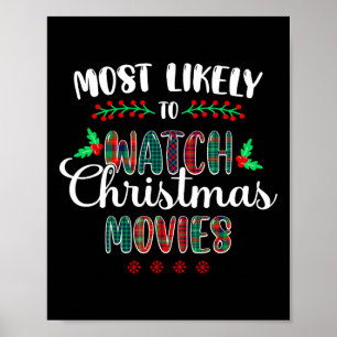 Am wahrscheinlichsten Weihnachtsfilme schauen Fami Poster
